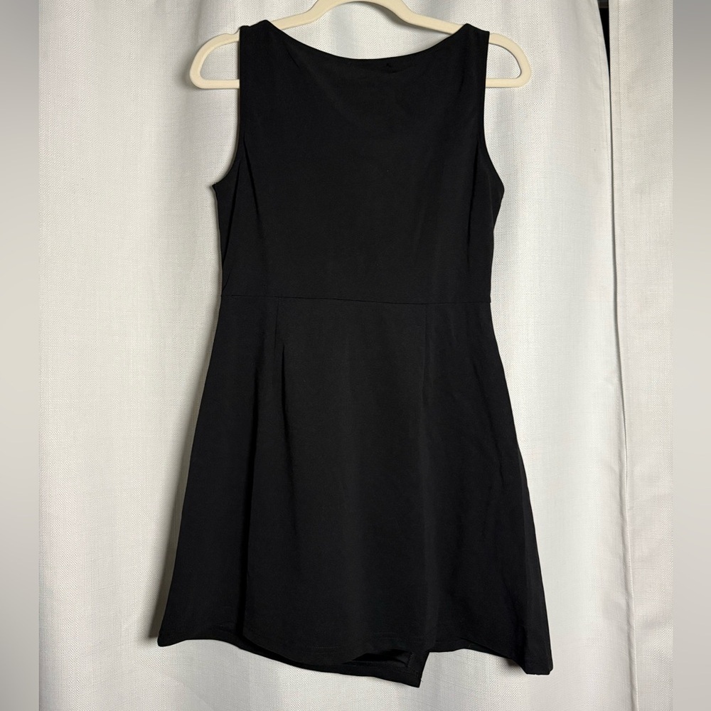 Cider Black and Silver Removable Rhinestone Bow Tank Mini Dress Size Medium - Picture 4 of 10